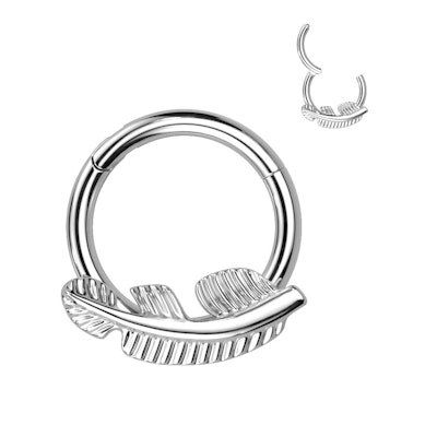 Scharnierring aus Titan mit frontalem Blatt