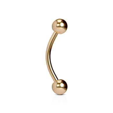 Rotgold beschichteter gebogener Stab