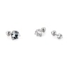 Set aus Ohrpiercings mit einem runden Stein Körperpiercing - Deutschland