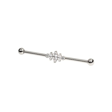Titan-Industrialstab mit Marquise-Steine