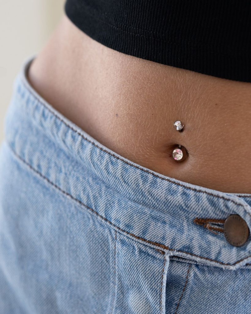 Bauchnabelpiercing mit Acrylkugeln und Steinen Piercingschmuck - Deutschland