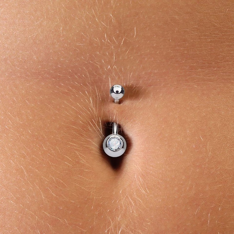 Bauchnabelpiercing aus 14kt Gold mit Steinen Piercings - Deutschland