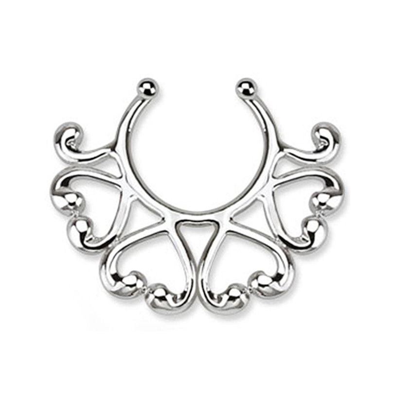Fake Brustpiercing mit halber Herzkante Körperschmuck - Deutschland