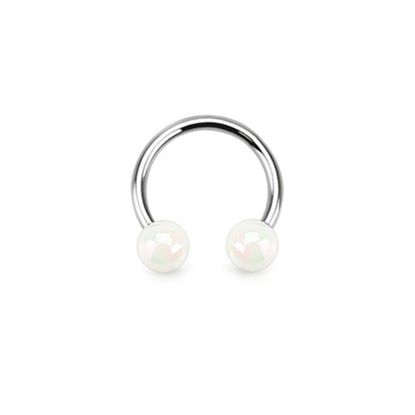 Hufeisen mit metallischen Acrylkugeln Körperschmuck - Deutschland