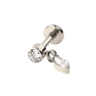 Titan-Labret mit marquiseförmigem Anhänger