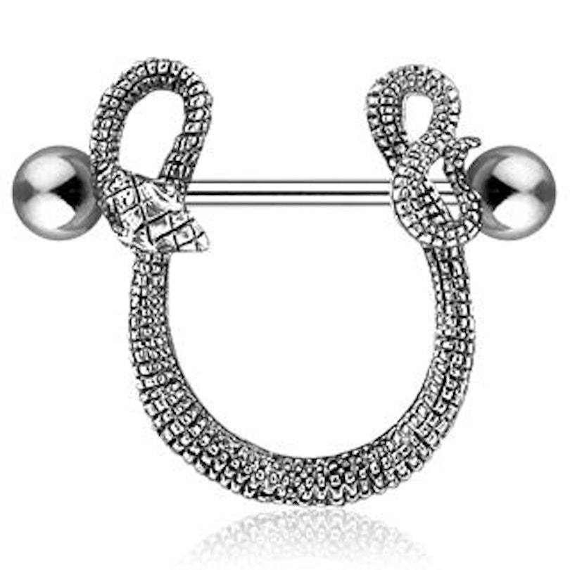 Brustwarzenpiercing mit einer Schlange Piercingschmuck - Deutschland