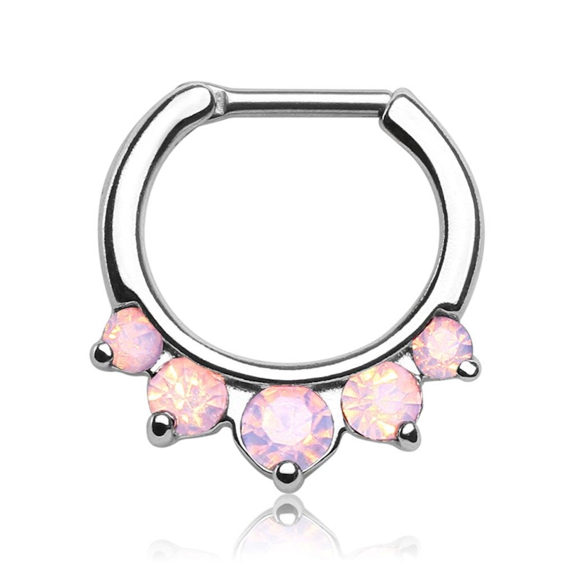Septumpiercing mit großen Opalitsteinen Körperschmuck - Deutschland
