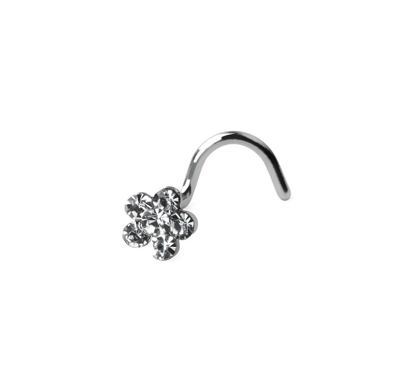 Nasenschraube mit einer Blume Piercing - Deutschland