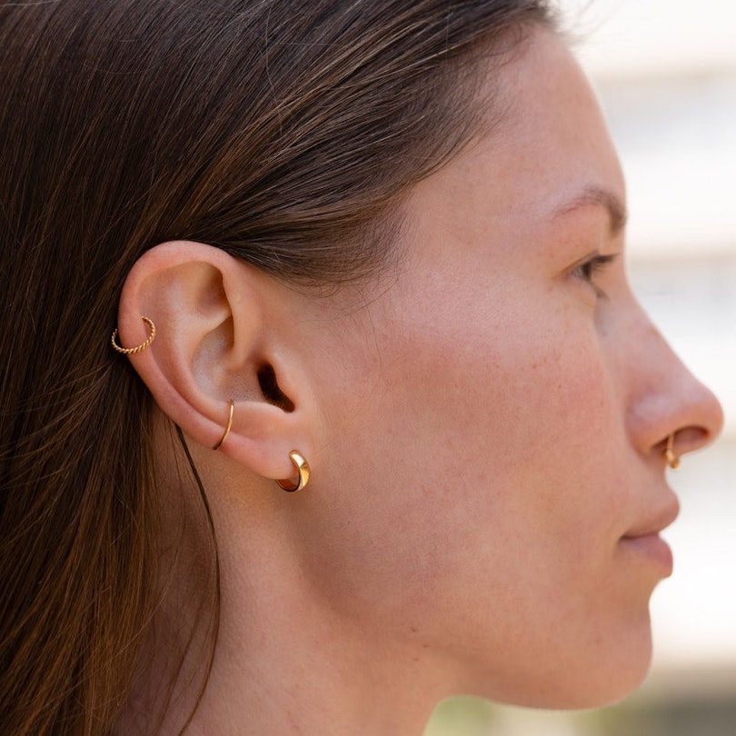 Endlos Ring mit Scharnier in beliebiger Farbe Piercingschmuck - Deutschland
