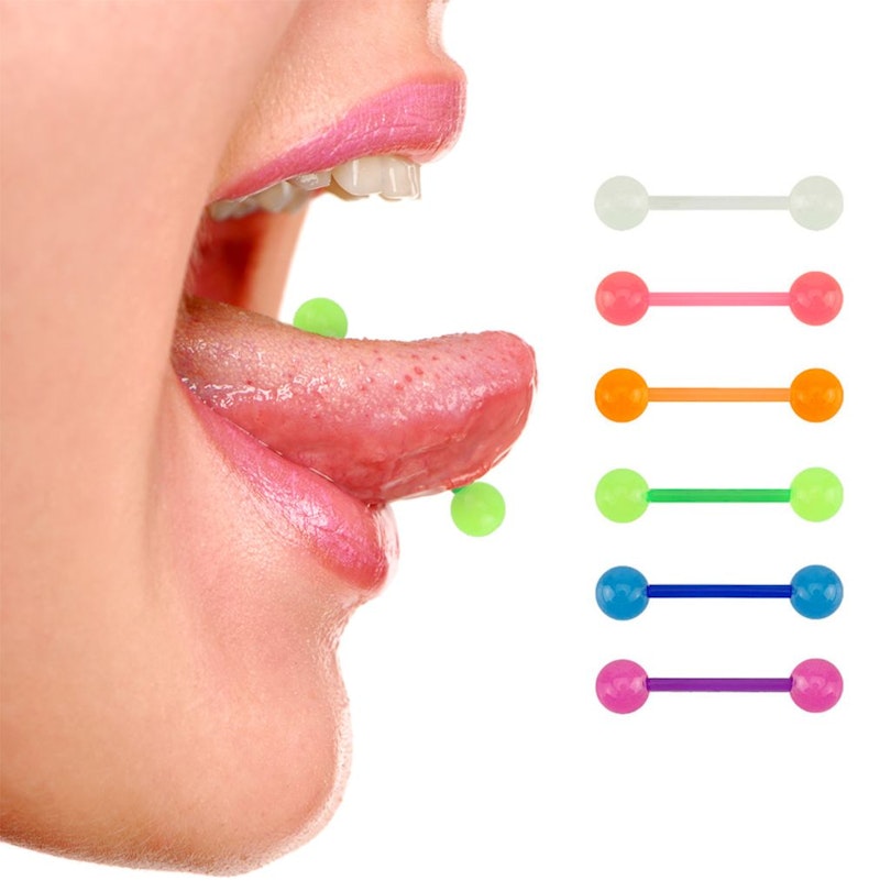 Selbstleuchtene Zungenpiercings im 6er Pack Piercings - Deutschland