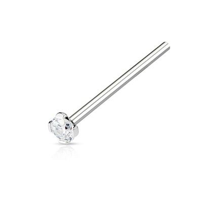 Nasenstecker mit krappenbesetztem Stein