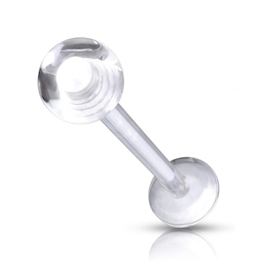 Durchsichtiger Labret Retainer mit Kugel