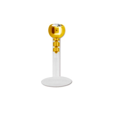 Labret aus PTFE mit einem farbigen Top