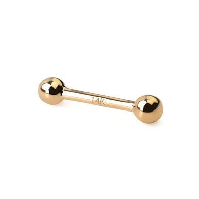 Gerader Stab aus 14 Karat Gold