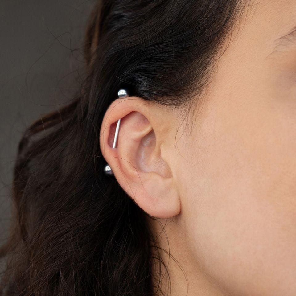 Piercingstab mit Kugeln