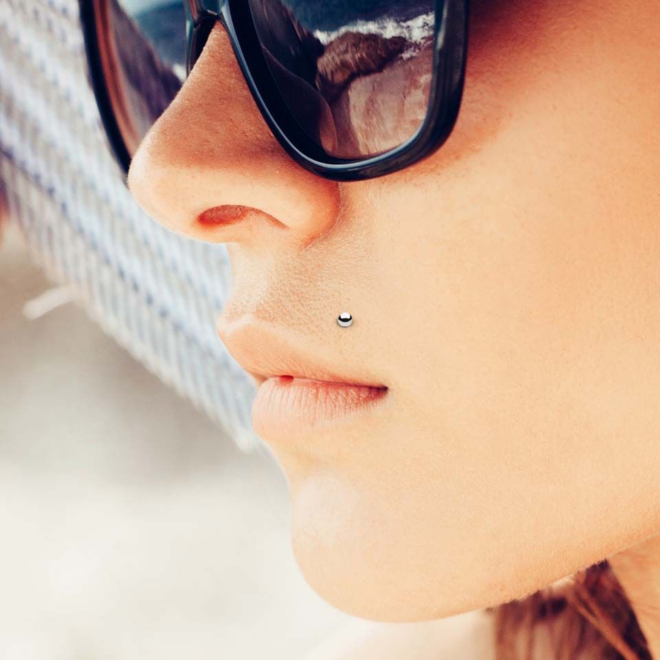 Labret aus 14kt. Gold