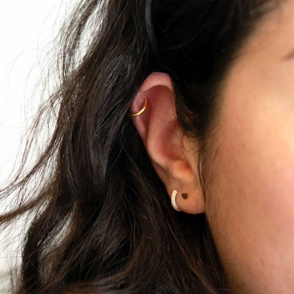 Labret mit Herzdesign
