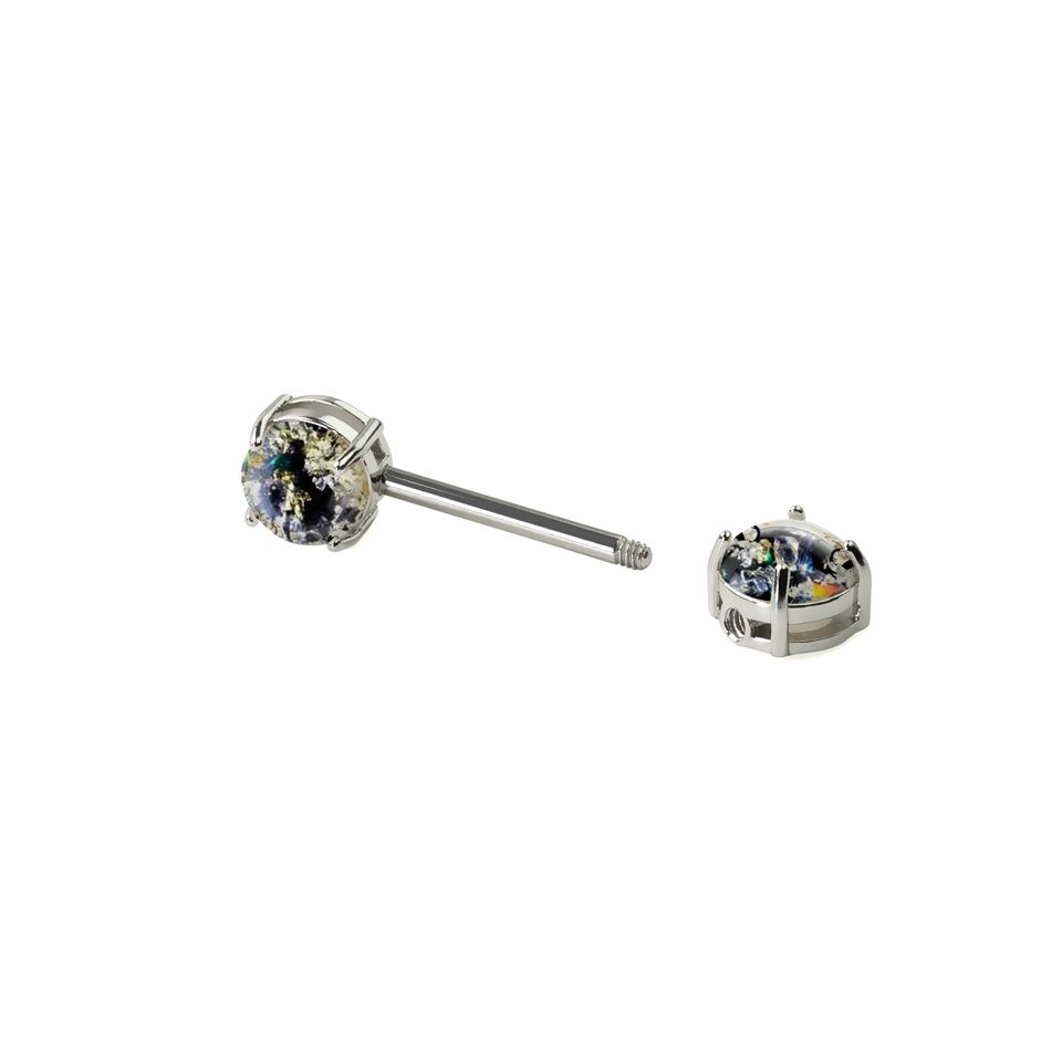 Brustwarzenpiercing mit Lava Look