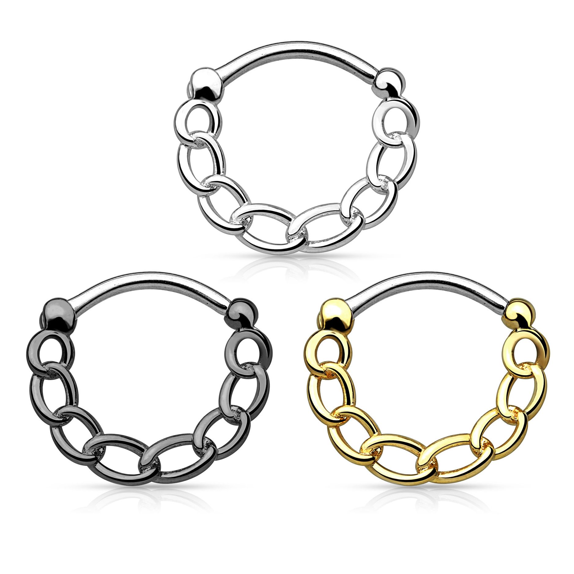 Septumpiercing mit Kette