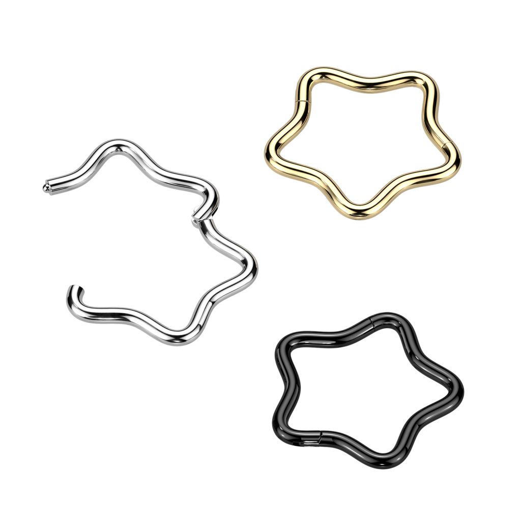 Sternförmiger Scharnierring aus Titan
