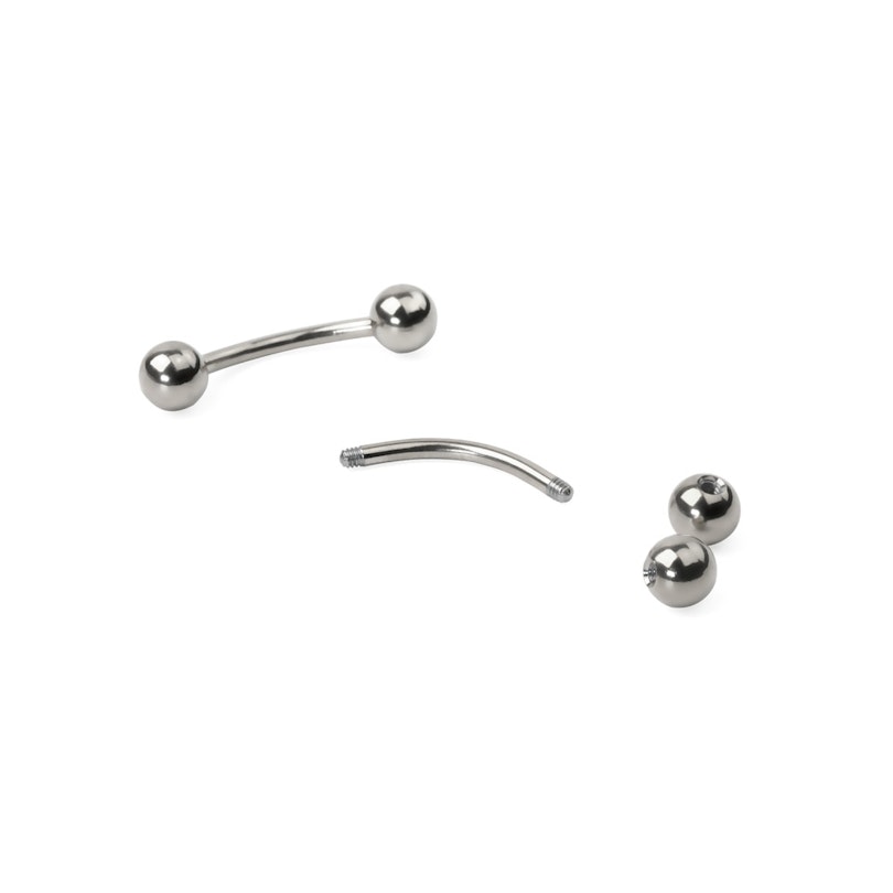 Gebogener Stecker aus Titan Piercing - Deutschland