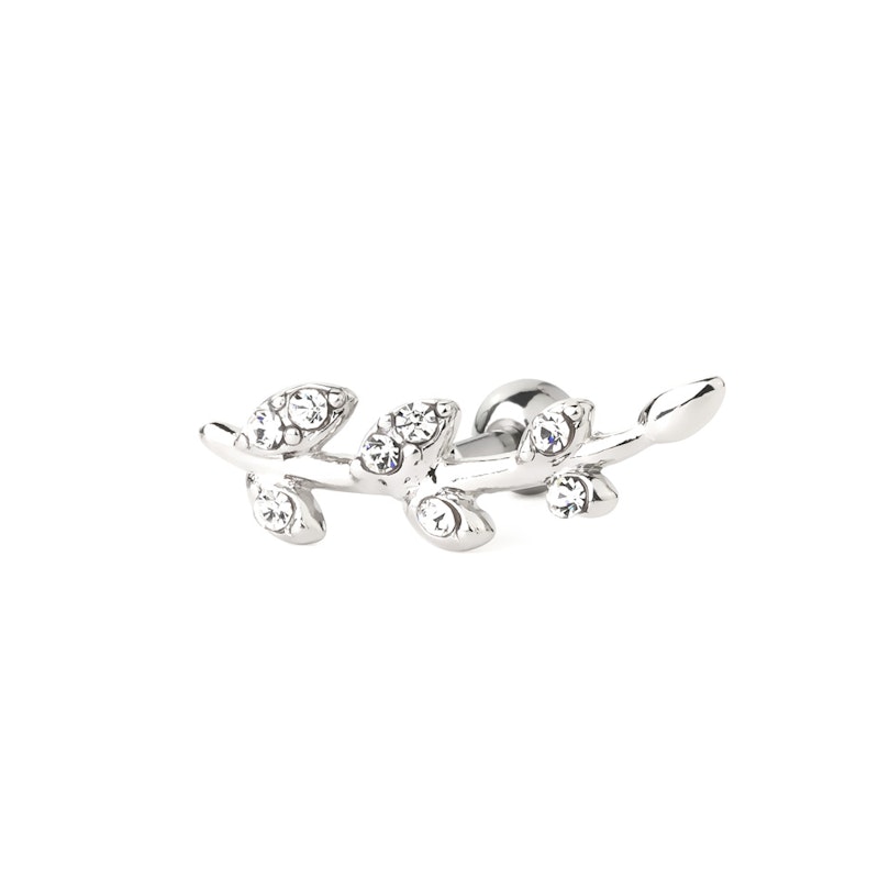 Ohrpiercing mit Blättern aus Steinen Körperschmuck - Deutschland