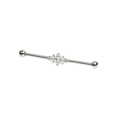 Titan-Industrialstab mit Marquise-Steine