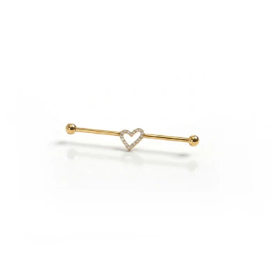 Industrialstab aus Titan mit Herz in der Mitte