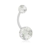 Bauchnabelpiercing aus Acryl mit Glitzerkugeln Piercing - Deutschland