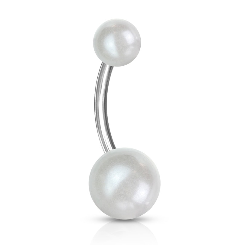Bauchnabelpiercing mit Perlenkugeln Piercingschmuck - Deutschland