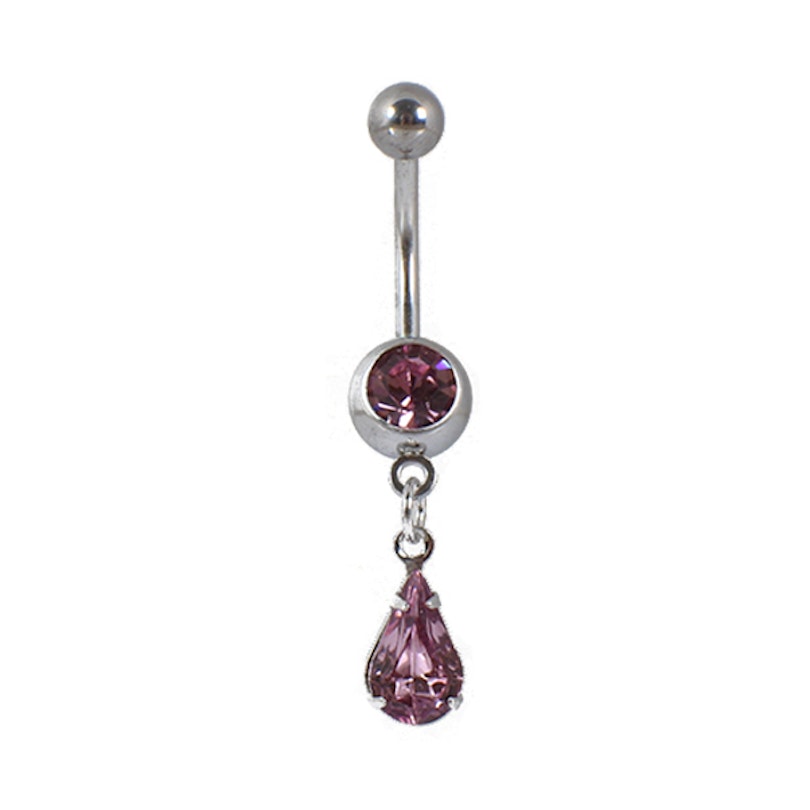 Bauchnabelpiercing mit einem Tropfenanhänger Körperschmuck - Deutschland