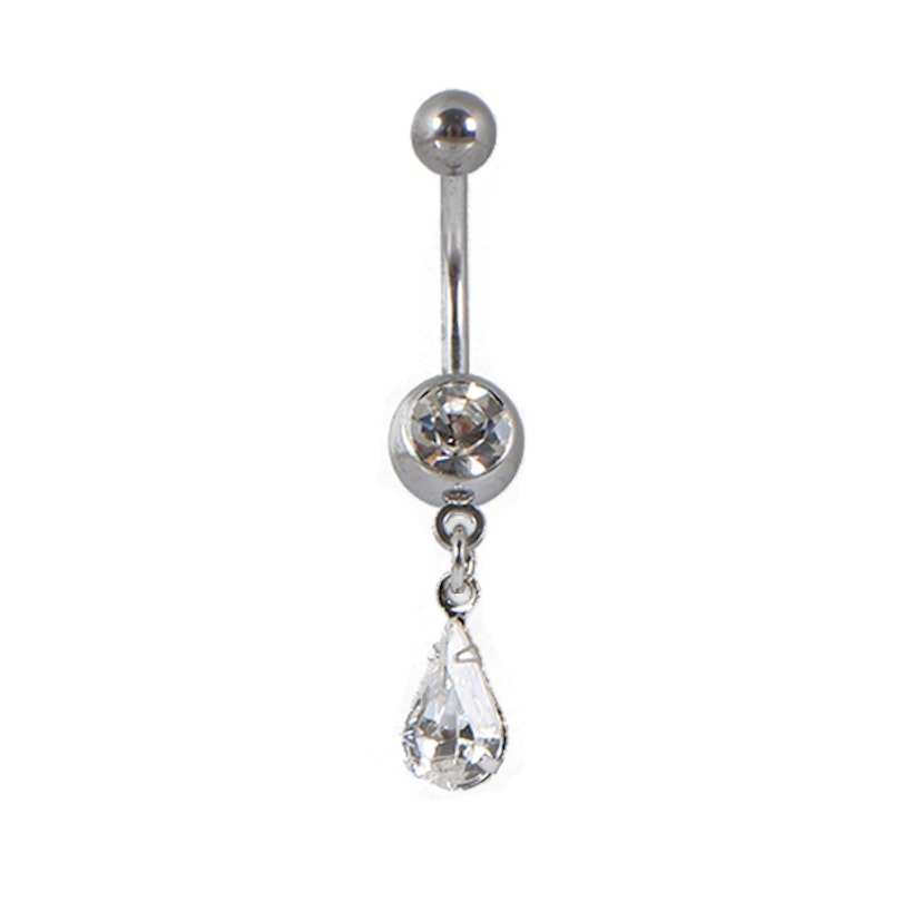 Bauchnabelpiercing mit einem Tropfenanhänger Körperschmuck - Deutschland