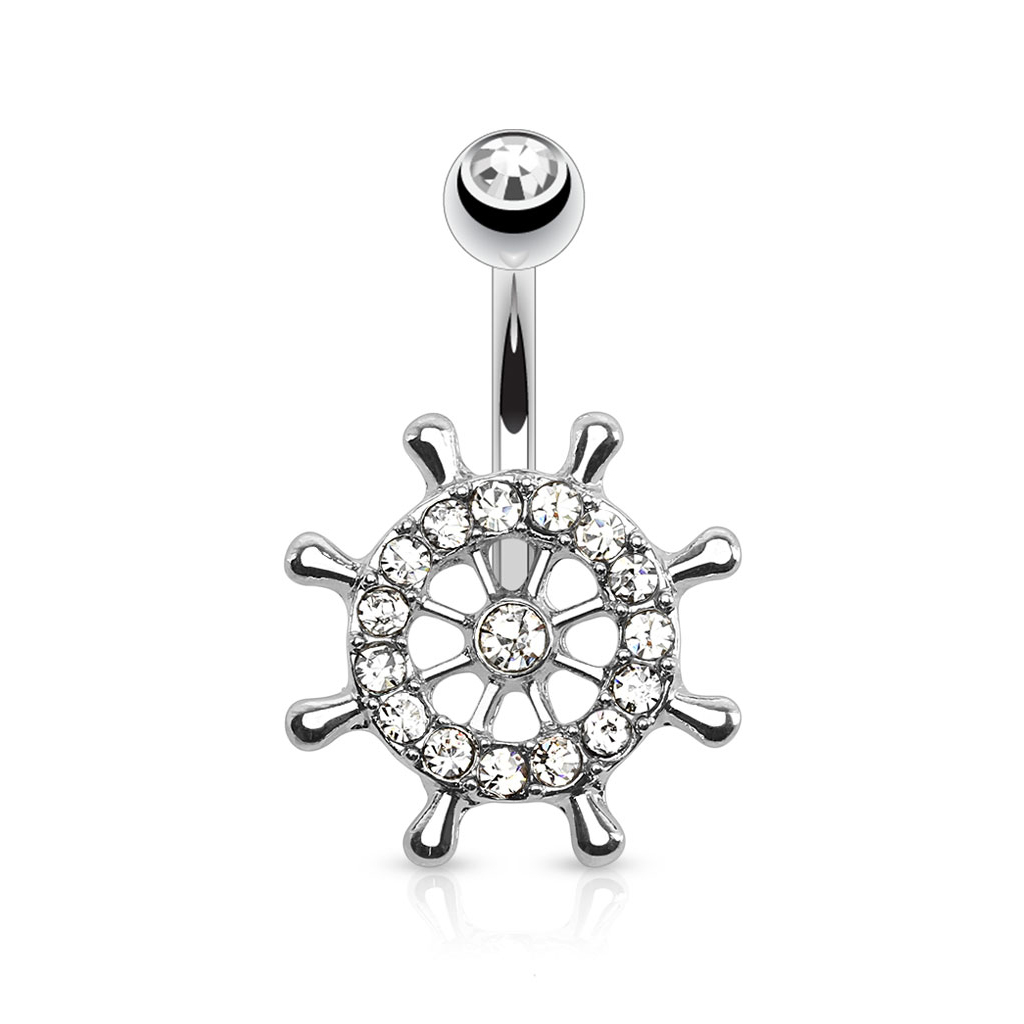 Bauchnabelpiercing mit Steuerrad Körperpiercing - Deutschland