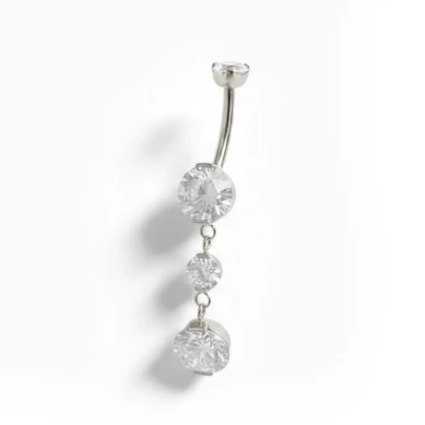 Titan-Bauchnabelschmuck mit Anhänger