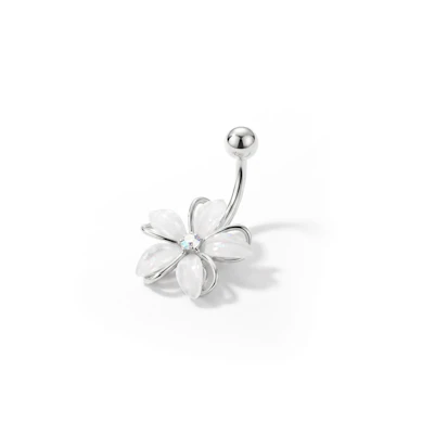 Bauchnabelring mit Blume