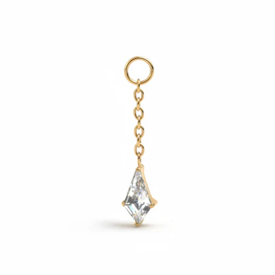 Anhänger mit diamantförmigem Schmuckstein