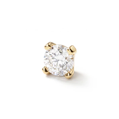 Dermal aus 14 Karat Gold mit einem Stein