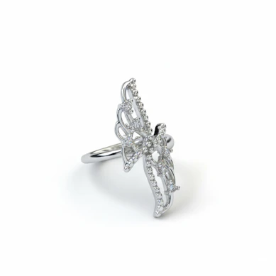 Earcuff aus Chirurgenstahl mit Flügeln