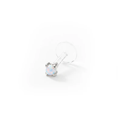 Labret aus 14kt. Gold mit Opalstein