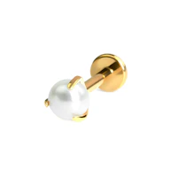 Titan-Labret mit Perle