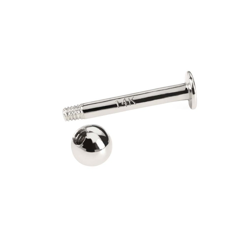 Labret aus 14kt. Gold Piercing - Deutschland