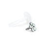 Labret mit einer Blume Körperpiercing - Deutschland