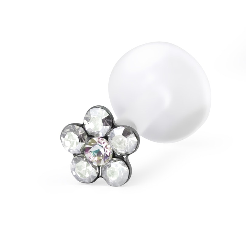Labret mit einer Blume Körperpiercing - Deutschland