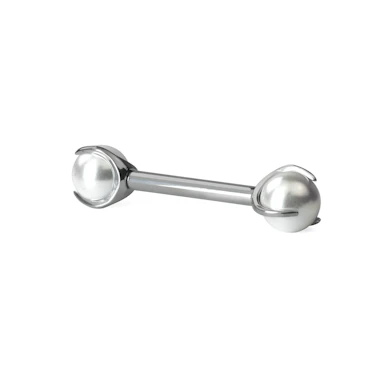Titan-Stabpiercing mit Perlen für Brustwarzen