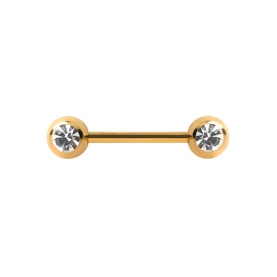 Brustwarzenpiercing mit Steinen