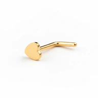 Nasenstecker aus Titan mit Herz