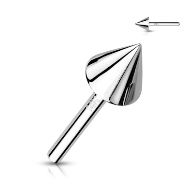 14K Gold gewindelose Push-in Front in verschiedenen Designs