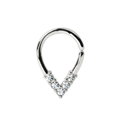 Tropfenförmiger Endlosring aus Chirurgenstahl