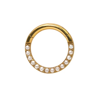 Titan-Ring mit nach außen gerichteten Perlen