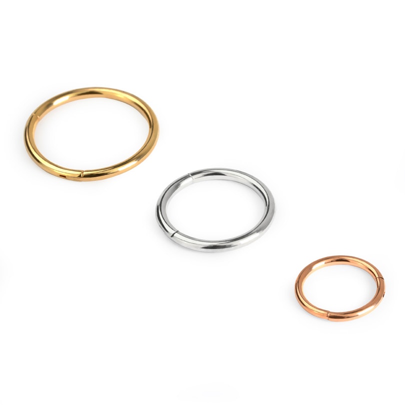 Endlos Ring mit Scharnier in beliebiger Farbe Körperschmuck - Deutschland